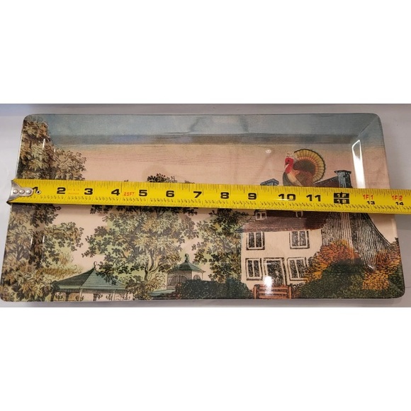 John Derian x Target Perched Turkey Melamine Serving Tray Rectangular Fall - Picture 5 of 7